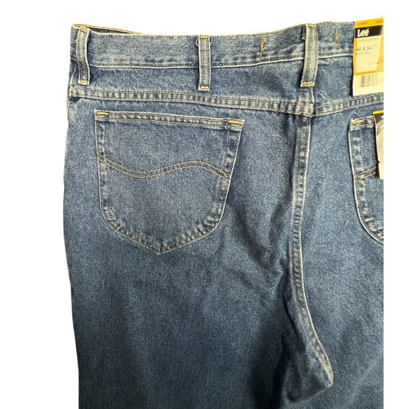 Lee Big & Tall Regular Fit Mens Denim Blue Jeans 44x34 NWT - Picture 5 of 7